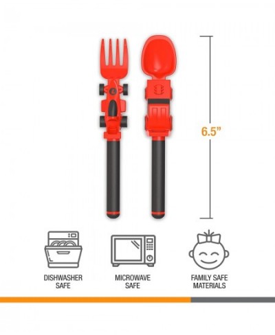 Utensil Set for Kids – Red Race Car Themed Fork and Spoon for Toddlers and Young Children – 2-Piece Set $25.37 - Toy Kitchen ...