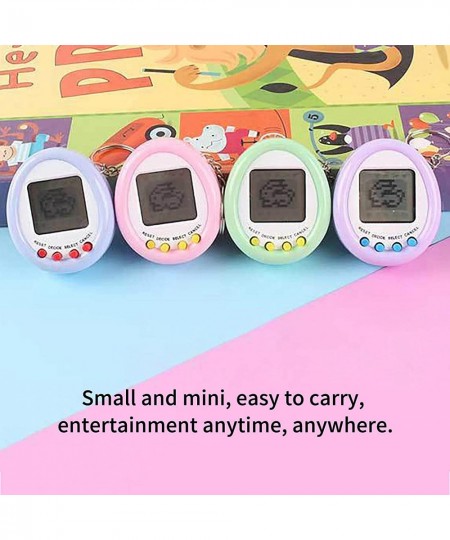 Mini Electronic Pet Machine Virtual Electronic Digital Pets Keychain Nostalgic Retro Handheld Game Console Toys for Kids Adul...