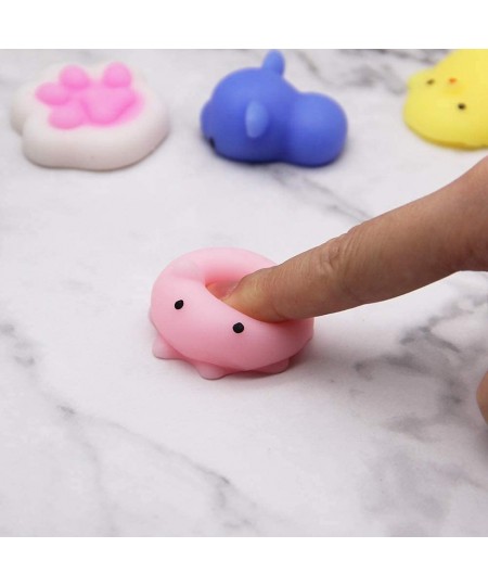 24pcs Mochi Squishy Toys Set with Storage Box Mini Squishies Kawaii Animal Squishys Party Favors for Kids Stress Reliever Anx...