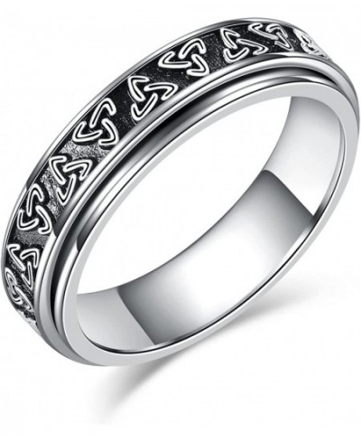 Spinner Anxiety Ring Sterling Silver Celtic Fidget Ring for Anxiety Celtic Knot Trinity Stress Relief Rings for Women Men $37...