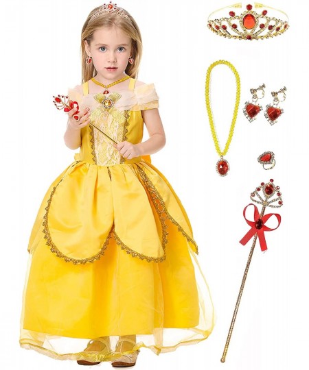 Girls Belle Costume Party Beauty Dress for Toddler Girls Aged 3-7 $52.54 - Kids' Costumes