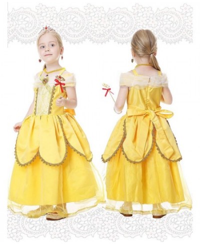 Girls Belle Costume Party Beauty Dress for Toddler Girls Aged 3-7 $52.54 - Kids' Costumes