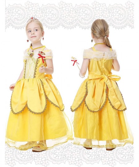 Girls Belle Costume Party Beauty Dress for Toddler Girls Aged 3-7 $52.54 - Kids' Costumes