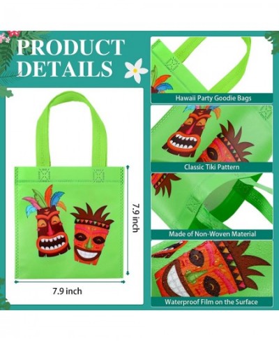 24 Pcs Hawaiian Gift Bags Non Woven Party Tropical Luau Goodie Tiki Aloha Hula Favor Summer Pool Treat Tote for Birthday Baby...