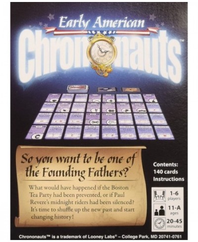 Early American Chrononauts $32.95 - Board Games