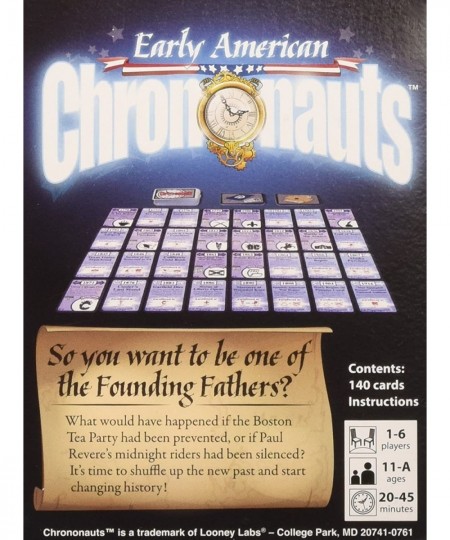 Early American Chrononauts $32.95 - Board Games