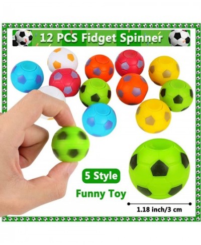 Soccer Party Favors Set 80 PCS Soccer Toys Whistle Fidget Spinner Silicone Bracelet Tattoo Stickers Eraser Keychains for Socc...