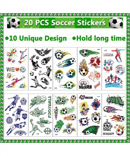 Soccer Party Favors Set 80 PCS Soccer Toys Whistle Fidget Spinner Silicone Bracelet Tattoo Stickers Eraser Keychains for Socc...