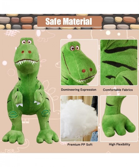 Green Small Plush Dinosaur Toy Plush Dinosaur Animal Stuffed Toy Tyrannosaurus Rex Dinosaur Toy for Girls Boys Birthday Gifts...