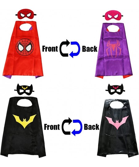 Superhero Capes and Masks for Kids Double Side Superhero Party Favors Super Hero Costumes Superhero Birthday Party Supplies f...