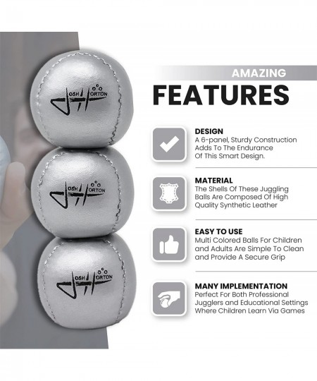 Josh Horton Beginner Juggling Balls - Synthetic Leather - Set of 3 $33.47 - Juggling Sets