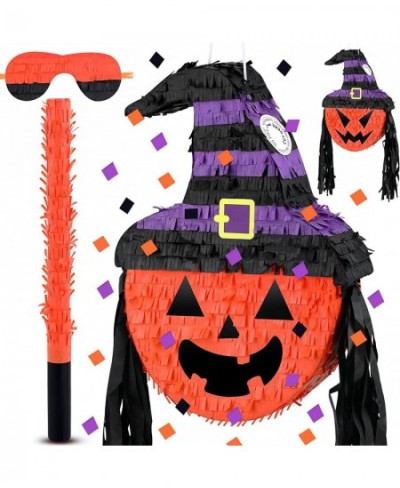 Pumpkin Pinata Funny Halloween Pumpkin Pinata with Stick and Blindfold Halloween Pinata for Adults Birthday Party Game Candy ...