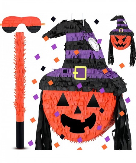 Pumpkin Pinata Funny Halloween Pumpkin Pinata with Stick and Blindfold Halloween Pinata for Adults Birthday Party Game Candy ...