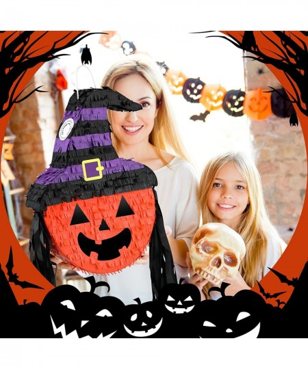 Pumpkin Pinata Funny Halloween Pumpkin Pinata with Stick and Blindfold Halloween Pinata for Adults Birthday Party Game Candy ...