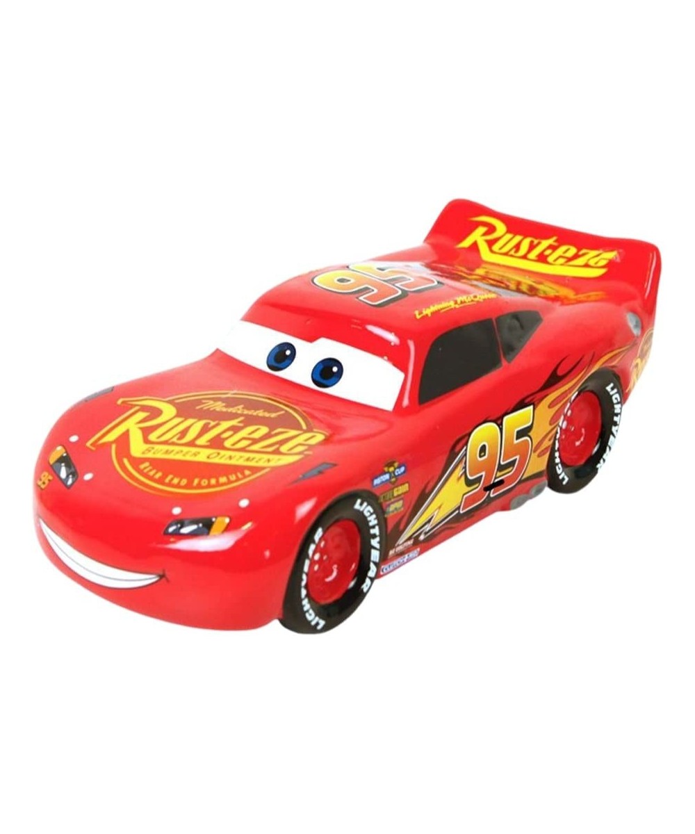 Pixar Cars Lightning McQueen Piggy Bank – Kids Ceramic Coin Bank with Rubber Stopper $39.71 - Kids' Money Banks