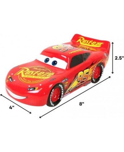 Pixar Cars Lightning McQueen Piggy Bank – Kids Ceramic Coin Bank with Rubber Stopper $39.71 - Kids' Money Banks