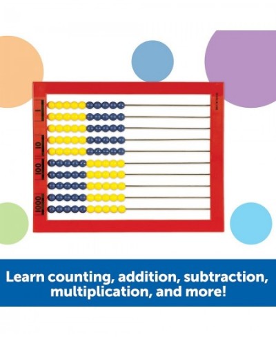 2-Color Desktop Abacus Red Frame Color Coded Math Concepts Ages 5+ $25.51 - Early Development & Activity Toys