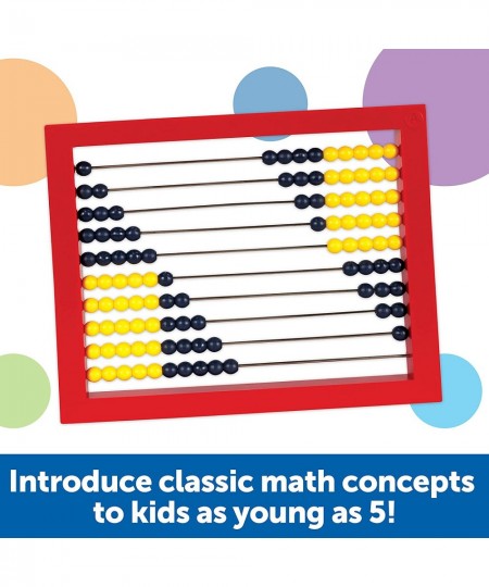 2-Color Desktop Abacus Red Frame Color Coded Math Concepts Ages 5+ $25.51 - Early Development & Activity Toys