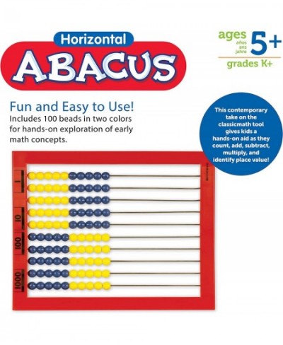 2-Color Desktop Abacus Red Frame Color Coded Math Concepts Ages 5+ $25.51 - Early Development & Activity Toys