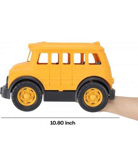 Big School Bus Toy for Toddlers Yellow Plastic Vehicle for Kids Boys Girls Toddler Play $32.14 - Kids' Play Construction Vehi...