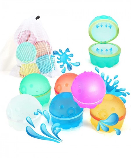 Reusable Water Balloons for kids - octopus - With mesh bag Self sealing quick fill magnetic water balloons Happy water bomb f...