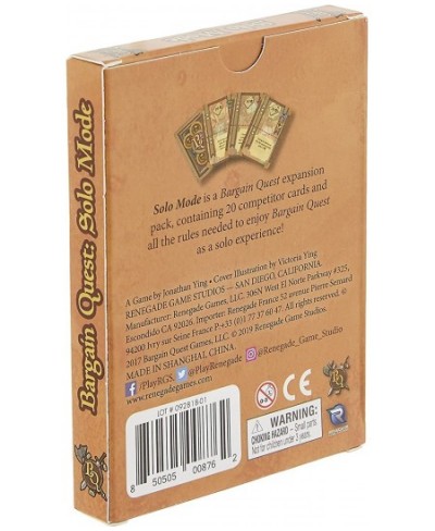 Bargain Quest Solo Mode Expansion Game for Played Aged 8 & Up $21.33 - Board Games