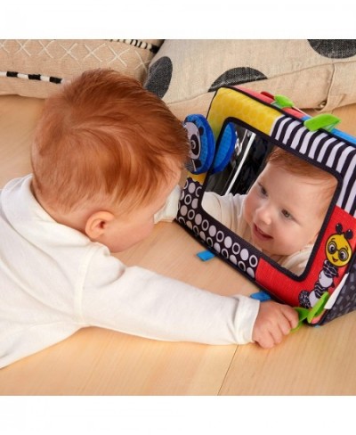 Flip For Art High Contrast Floor Activity Mirror with Take Along Cards Tummy Time Play Newborn+ $19.43 - Baby Mirror Toys