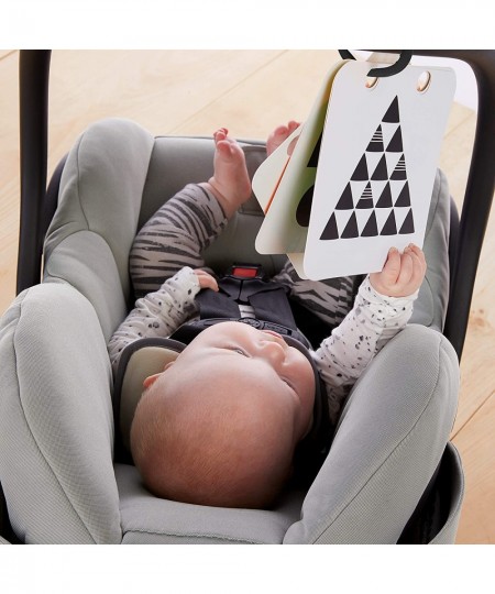 Flip For Art High Contrast Floor Activity Mirror with Take Along Cards Tummy Time Play Newborn+ $19.43 - Baby Mirror Toys