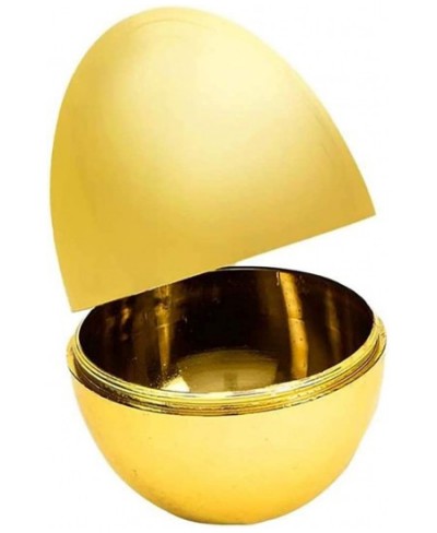 Golden Easter Eggs Metallic Gold Goodie Basket Prize Eggs are Hinged 2.38" Inch $17.39 - Early Development & Activity Toys