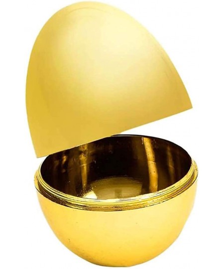 Golden Easter Eggs Metallic Gold Goodie Basket Prize Eggs are Hinged 2.38" Inch $17.39 - Early Development & Activity Toys