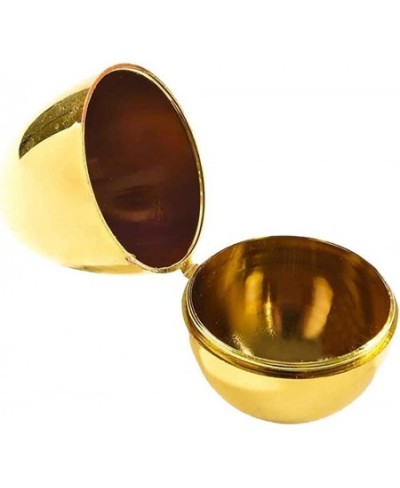 Golden Easter Eggs Metallic Gold Goodie Basket Prize Eggs are Hinged 2.38" Inch $17.39 - Early Development & Activity Toys