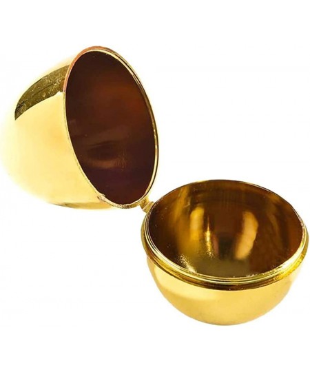 Golden Easter Eggs Metallic Gold Goodie Basket Prize Eggs are Hinged 2.38" Inch $17.39 - Early Development & Activity Toys