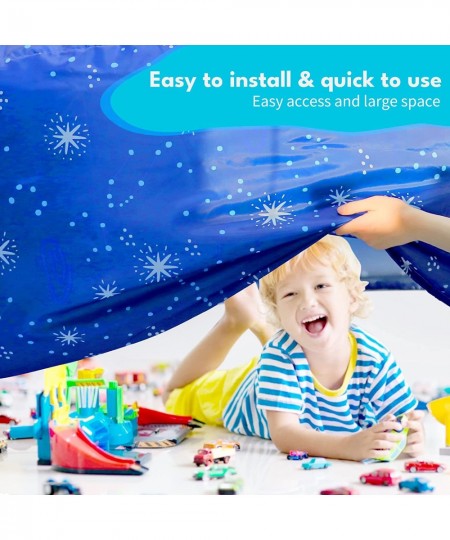 The Original Fast Build A Fort Inflatable Fort for Kids - Playhouse for Kids (Constellation Blue) $66.75 - Kids' Play Tents &...