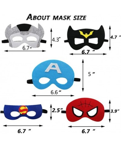 Superhero Capes and Masks for Kids Double Side Superhero Party Favors Super Hero Costumes Superhero Birthday Party Supplies f...