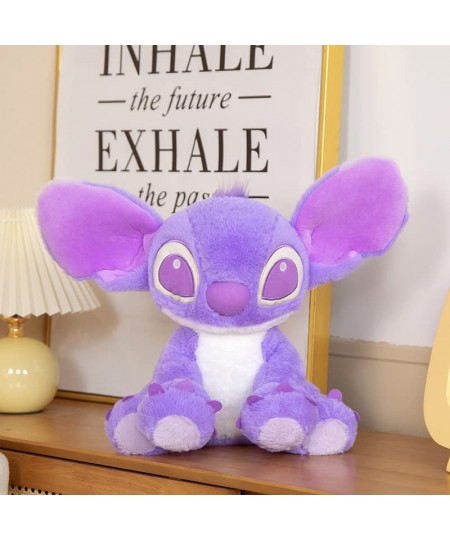 Stitch Plush Stuffed Toys Purple Stitch Figure Plushie Dolls Purple and Stitch Gifts Soft and Cuddly Plush Cuddle Pillow Budd...