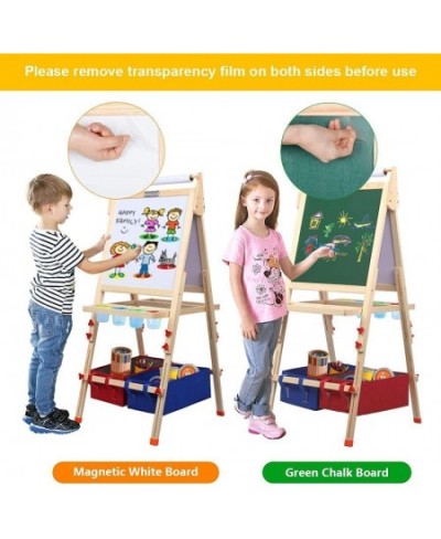 Art Easel for Kids Standing Kid's Art Easel Kids Easel with Magnetic Chalkboard & White Board Kids Art Easel with Paper Roll ...