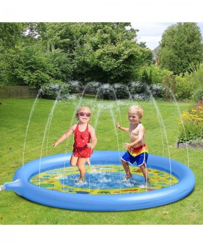 Inflatable Splash Pad 67 inches Sprinkler Play Mat Kids Sprinkler for Toddlers Outdoor Water Toys Children Gift for Boys Girl...