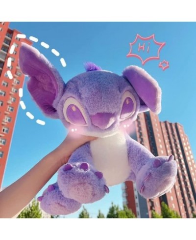 Stitch Plush Stuffed Toys Purple Stitch Figure Plushie Dolls Purple and Stitch Gifts Soft and Cuddly Plush Cuddle Pillow Budd...