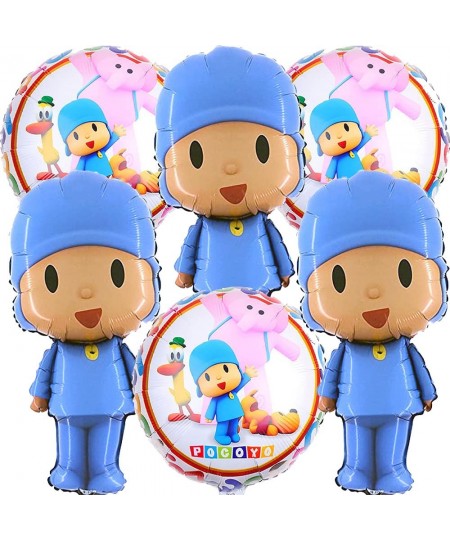 6PC POCOYO OPTION 2 FOIL BALLOONS BALLOON PARTY SUPPLIES FAVOR DECORATIONS DECOR THEME IDEA FUN CELEBRATION HAPPY BIRTHDAY FA...