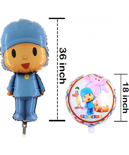 6PC POCOYO OPTION 2 FOIL BALLOONS BALLOON PARTY SUPPLIES FAVOR DECORATIONS DECOR THEME IDEA FUN CELEBRATION HAPPY BIRTHDAY FA...