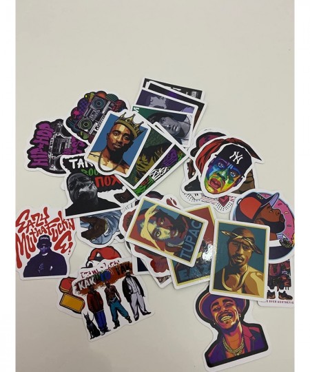 50pcs East West Coast Rapper Sticker Hip Hop Stickers Cool Pop USA Up Life Funny Art Rap Stickers Laptop DIY Kids Toys PVC De...