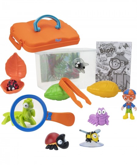 Blippi Bug Hunter Set Includes 3-inch Figure 3 Adorable Bugs 3 Mystery Bugs Bug Tank Magnifying Glass Activity Booklet and Mo...