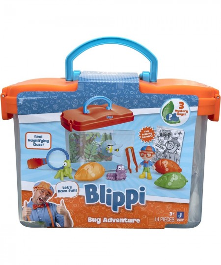 Blippi Bug Hunter Set Includes 3-inch Figure 3 Adorable Bugs 3 Mystery Bugs Bug Tank Magnifying Glass Activity Booklet and Mo...