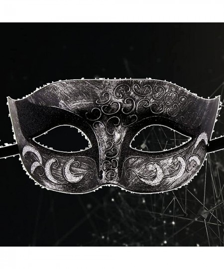 Rhinestone Rose Women Men Mask for Couples Mardi Gras $23.27 - Kids' Dress-Up Accessories