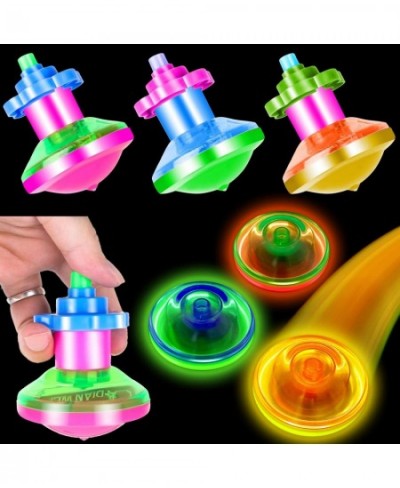 15 Pack Light Up Spinning Tops for Kids LED Gyro Flashing Peg-Top Spinner Toys Glow in The Dark Party Favors Bulk $29.15 - Sp...