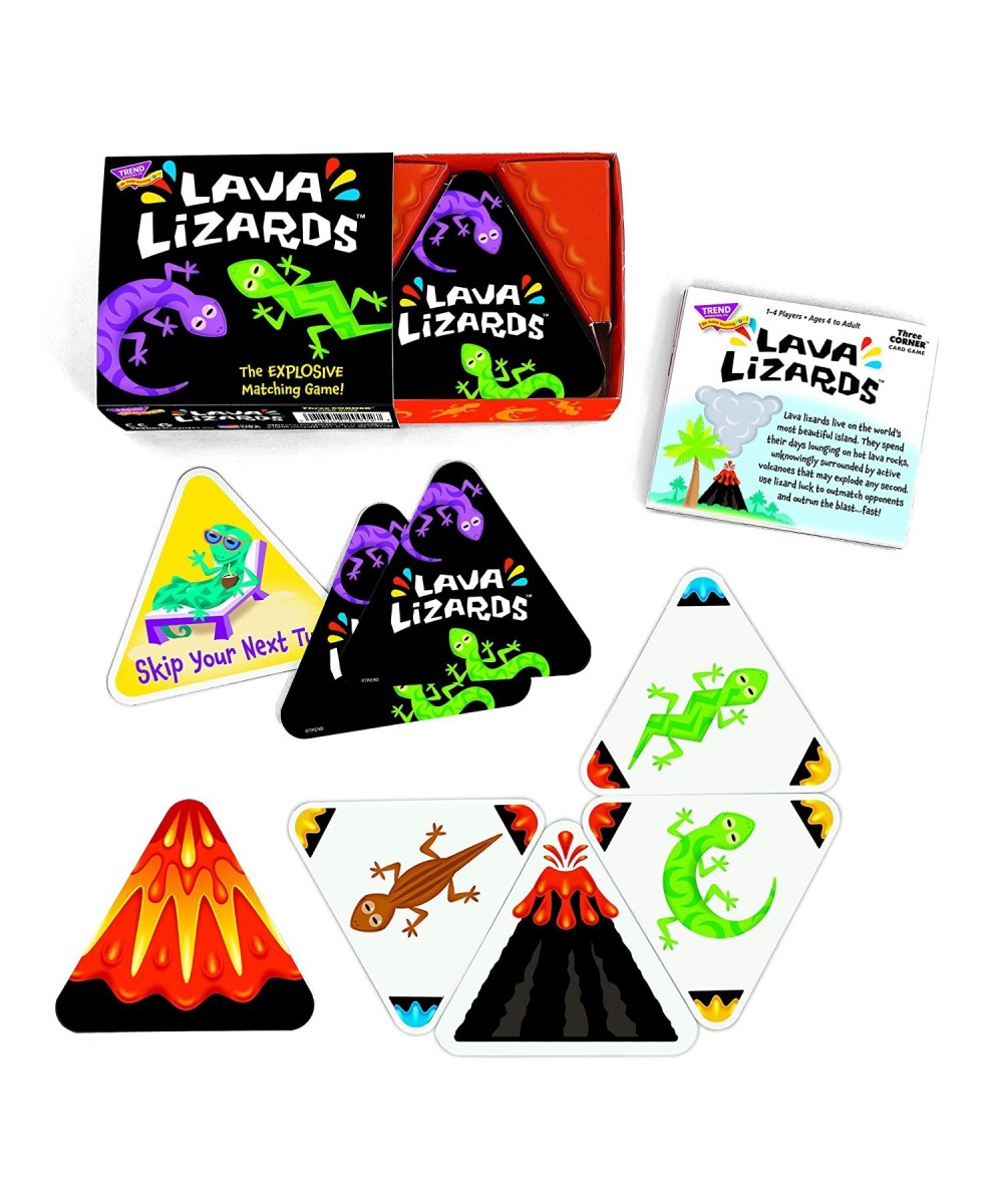 Lava Lizards Three Corner Strategy Game Family-Friendly Card Games $18.64 - Card Games