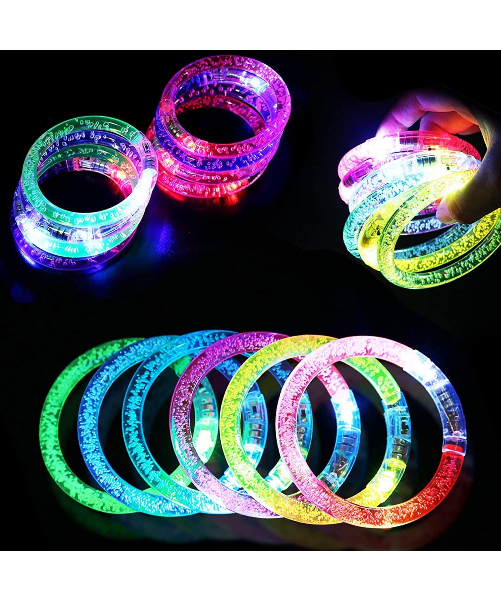 LED Bracelets Set 36 Pack 6 Color Glow Stick Bracelets Glow in The Dark Party Supplies Favors Glow Accessory for Neon Party F...