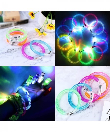 LED Bracelets Set 36 Pack 6 Color Glow Stick Bracelets Glow in The Dark Party Supplies Favors Glow Accessory for Neon Party F...