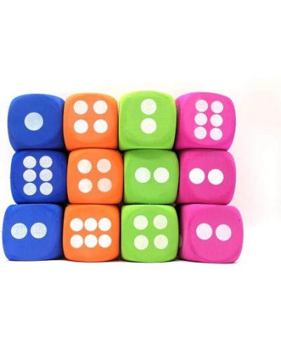 Jumbo EVA Dices Giant Dot EVA Foam Dices for Kids Building Blocks Educational Party Suppliers 4 Color 12PCS $25.92 - Dice Games