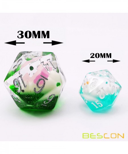 Bescon Oversized DND Animal Dice Set of Rabbit Giant 7pcs Rabbit Polyhedral D&D Dice Set Big Sized Dungeons and Dragons Dice ...